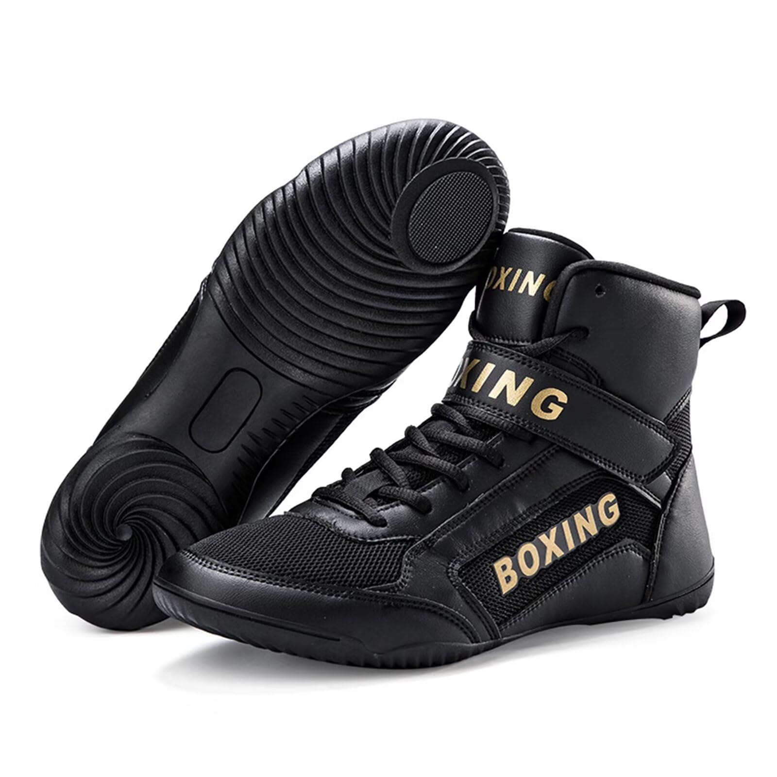 Scarpe da Wrestling e Boxe da Donna e Uomo - Scarpe Boxe alla Moda, Sneakers Alte per Sollevamento Pesi, Fitness, Comode Bodybuilding