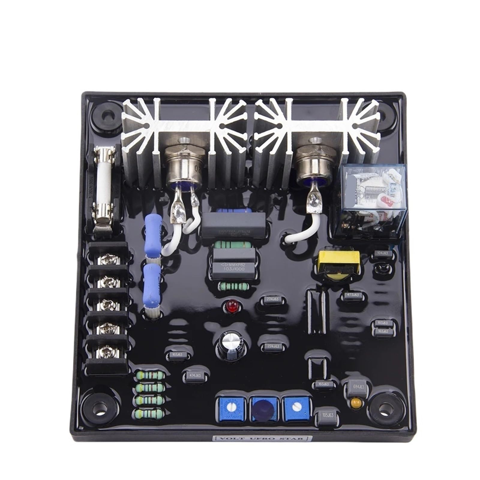 POW50A 30A AVR Automatic Voltage Regulator For Brush Brushless Generator Adjuster 50HZ 60HZ 1Pcs(30A)