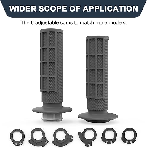 Miniatura 6 de DAYIMADE Mango de agarre antideslizante, empuñaduras universales para manillar de motocicleta con la leva a presión, agarre de mano de goma para