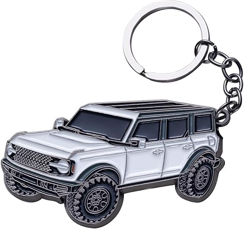 AiGMY Bronco - Llavero deportivo, accesorios deportivos de 4 puertas, funda para llavero Cool Mods compatible con Ford Bronco 2021 2022 2023 (rojo)