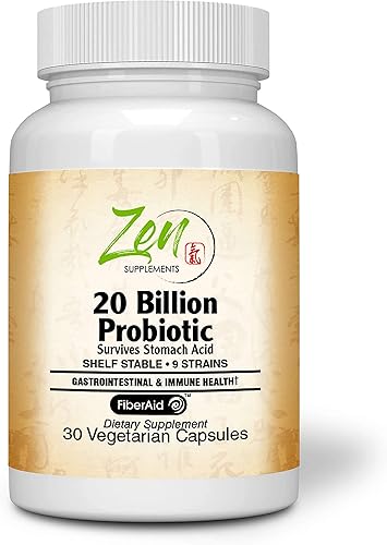 Miniatura 1 de 20 mil millones de CFU 9 cepa multiprobiótico 30-Vegcaps tecnología de liberación conservada resiste el ácido estomacal estante estable  Soporte