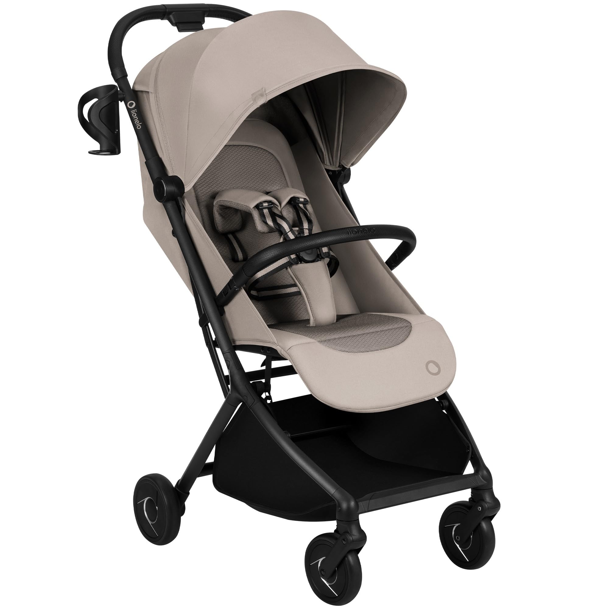 Lionelo Sia Silla de Paseo Ligera y Ultracompacta para Viaje, hasta 22 kg, Ultraligera 5,9 kg, Respaldo Reclinable Tumbado, Capota XXL Impermeable UPF50+ Impermeablee, Mosquitera, Hebilla magnética | Respaldo reclinable, capota XXL UPF50+, ruedas amortigu