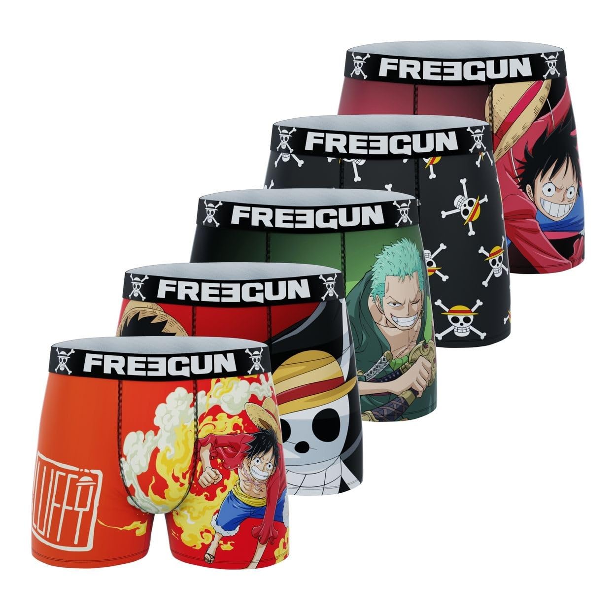 Freegun Fgop/3/Bm/Pk5 Ropa Interior de Hombres Niños (Pack de 5)