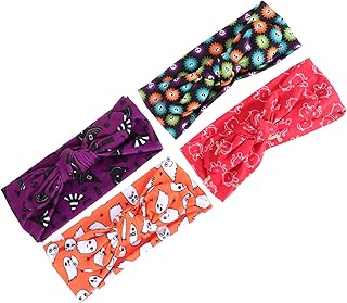 NOLITOY 4 Pçs Bandana Decoração Infantil Decoração De Natal Tiaras Para Crianças Tiara Crânio Dia Das Bruxas Criança Traje Infantil Dia Das Bruxas Faixa De Cabelo Para Meninas Faixa De