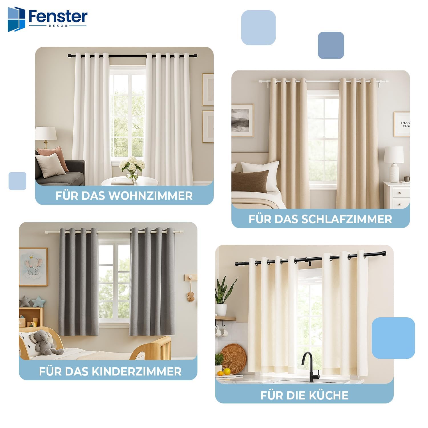 Gardinenstange Schwarz - Gordijnroede 540 cm - Elegante Modern Vorhangstange - 1-läufig stange vorhang - Karniesabschluss wählbar - Vorhang Stangen Schwarz Globe