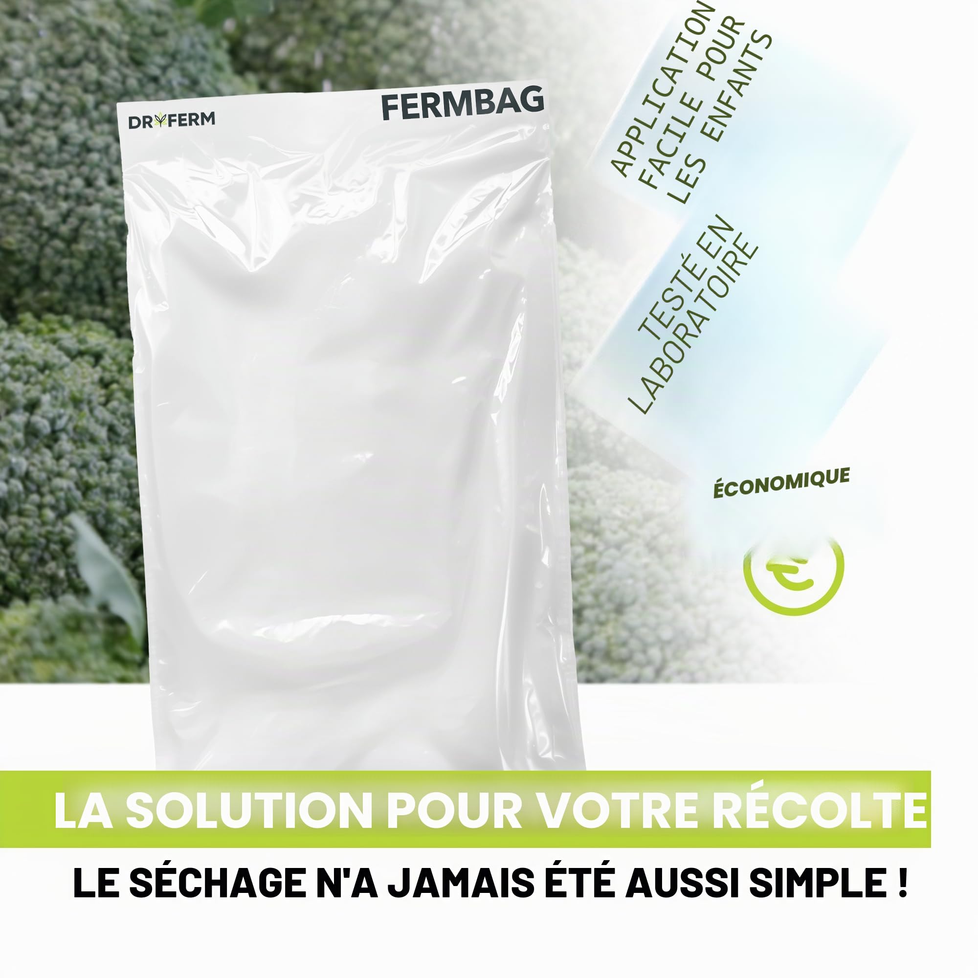 Dschinni DryFerm Curing Bags Lot de 3 sacs de séchage (30 x 50 cm) avec film Weedmaster – 55 % RLF pour herbes et fleurs, protection contre l'oxydation | Sacs étanches de qualité supérieure avec film de protection UV