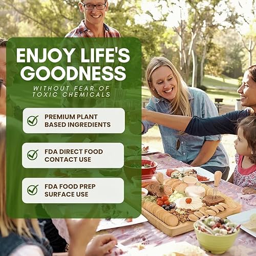 Wood Master's Secret - Aceite de tabla de cortar no tĂłxico, apto para alimentos, acondicionador y sellador. Supera las normas de superficie de Wood Master's Secret - Aceite de tabla de cortar no tĂłxico, apto para alimentos, acondicionador y sellador. Supera las normas de superficie de