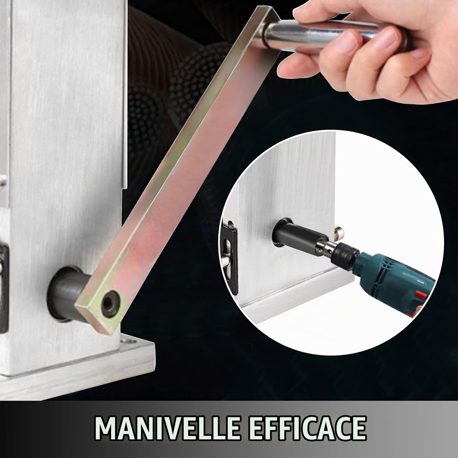 Happybuy Machine à Dénuder Manuelle avec Poignée, Pince à Dénuder Automatique pour Connecter à la Perceuse Electrique, Recycler les Fils de Cuivre, Machine de Dépouillement pour Câbles de 1,5-25mm