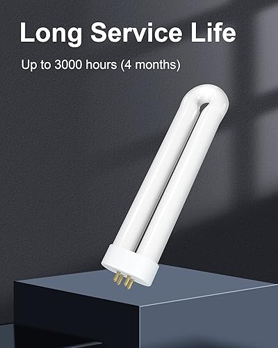 Miniatura 5 de Bombilla de repuesto para lámpara de atracción de insectos de 15 W con base de 4 pines, Ful 15W-BL en forma de U para exterminador de mosquitos al