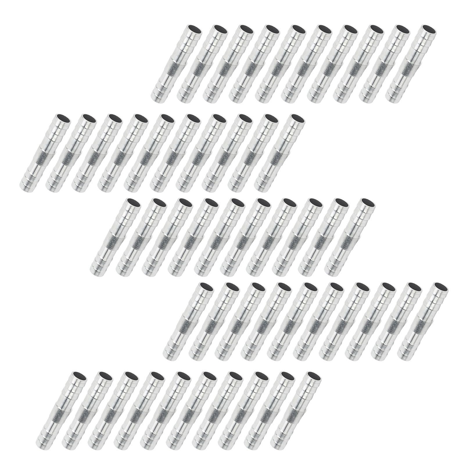 Tbest Conector de Lengüeta para Manguera de Acondicionamiento de Aluminio, Conector de Refrigerante Universal de Alta Resistencia de 1/2 Pulgadas para Reparación de Tuberías de CA Automotriz, 50
