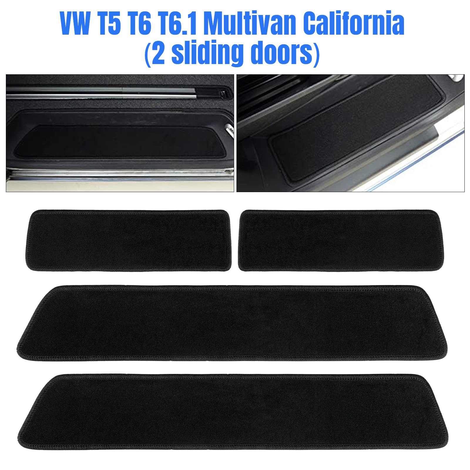 Vw T5 Multivan Alfombrillas Para VW T5 T6 T6.1 - Juego De 2 Piezas