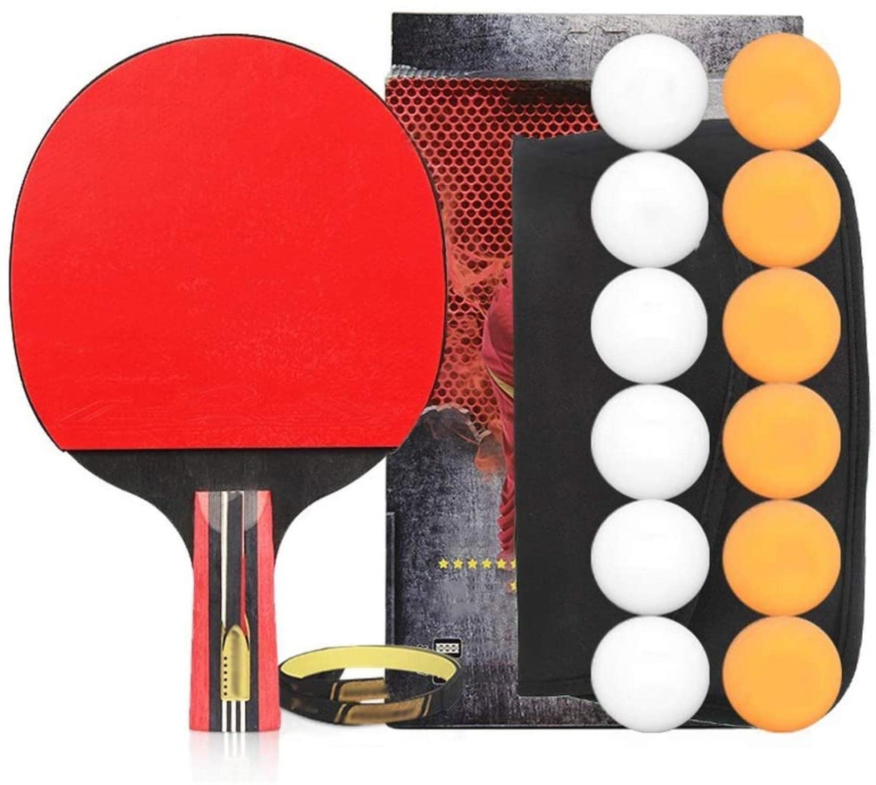 zestaw rakiet do tenisa stołowego, Six-Star Professional-Level Single Racket