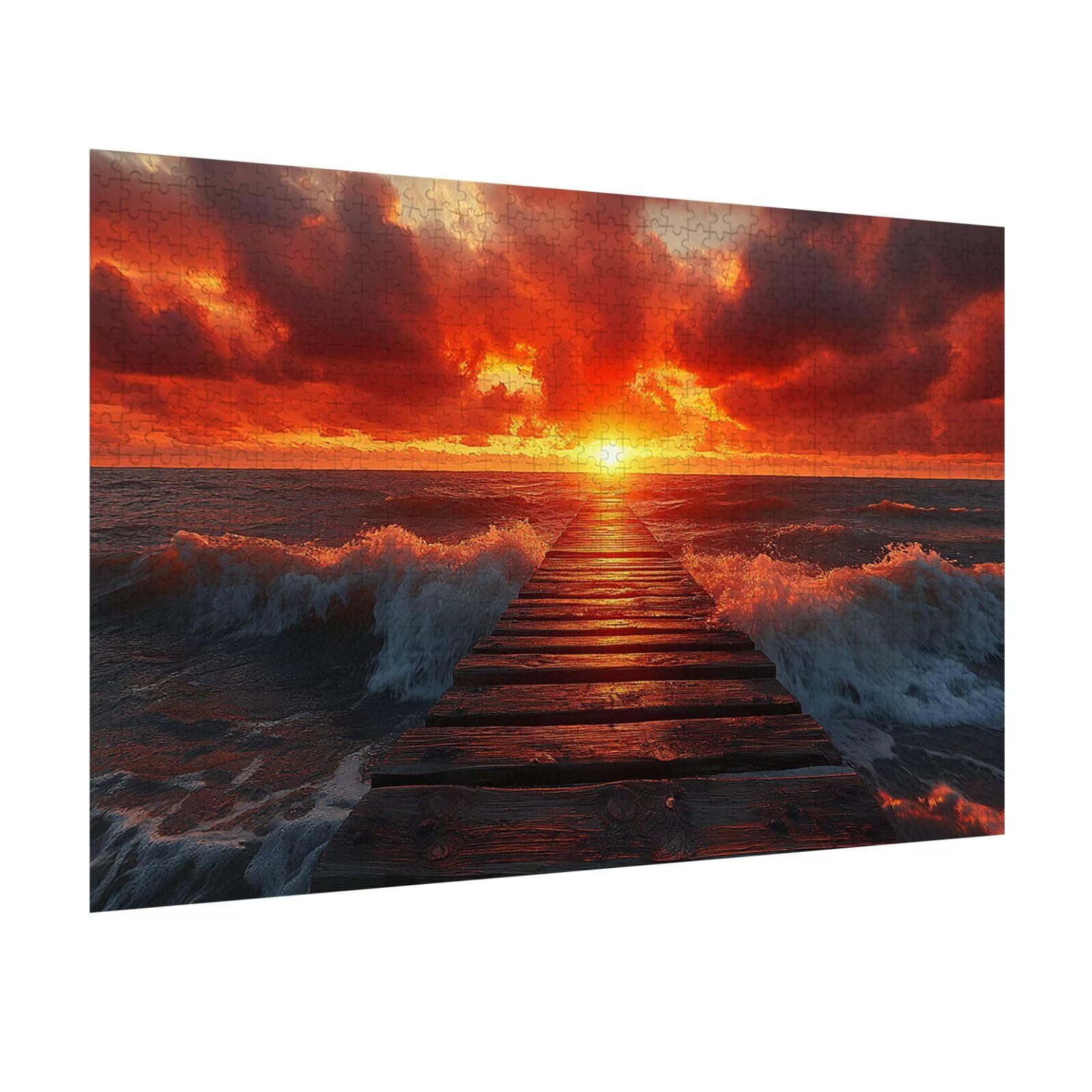 Puzzle 5000 Pezzi Sole calante Puzzle Adulti, Gioco Educativo, n-459