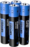 Vista 7 de Hixon Baterías AAA de litio recargables de 1.5 V, 8 x 1100 mWh, batería de iones de litio triple AAA de alta capacidad de larga duración, carga