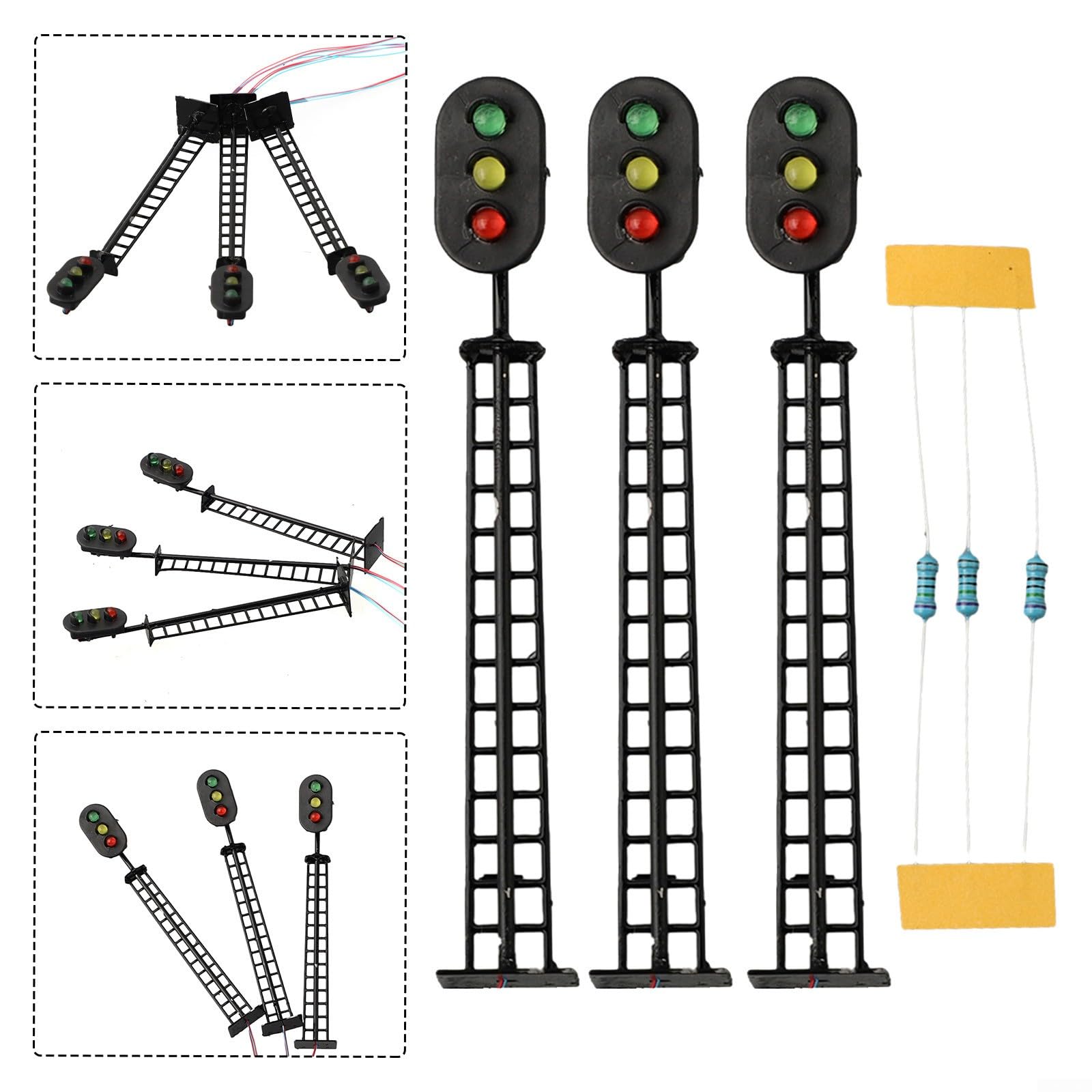 3 Pezzi Con Luci LED (Verde, Rosso, Giallo), 12V, Pre-costruiti - Foto 3