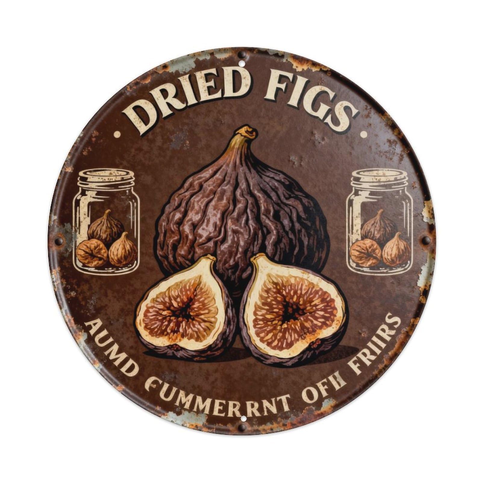 DRIED FIGS Metal Tin Sign Plaque