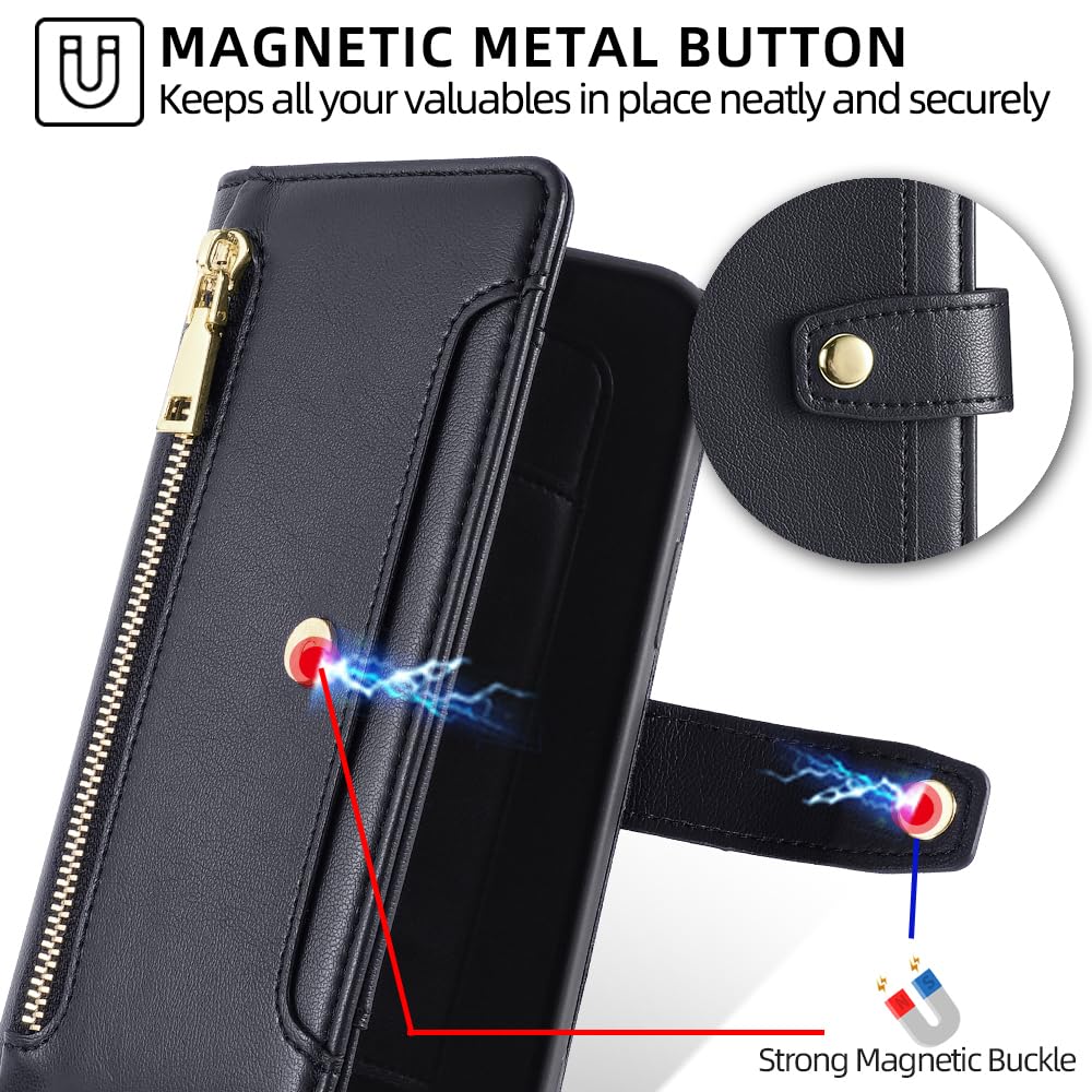 MOJIA Funda Para OPPO Reno 4Z 5G (Reno4 Z), Carcasa De La Cartera Del Tirón De La PU, Con Función Atril, Ranuras Para Tarjetas, Antichoque Y Antiarañazos. Rojo
