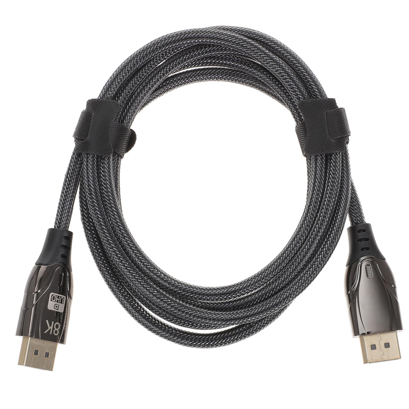 Mikikit 2m Displayport Cable Male to Male Cord for Laptop and Monitor Supports Resolution Design Video Accessory for Enhanced Viewing