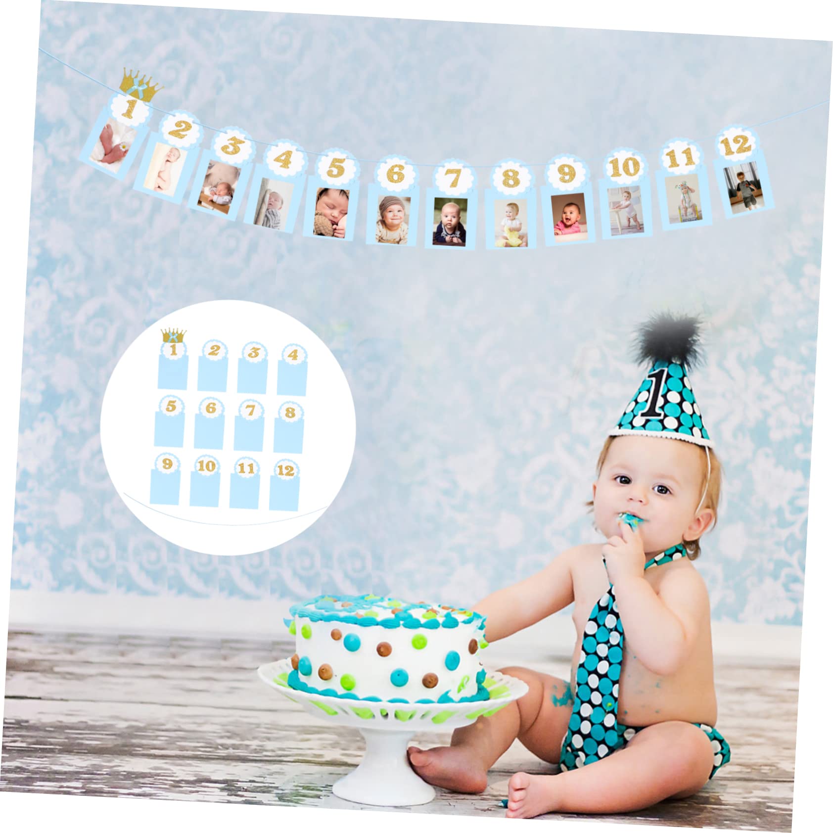 TOYANDONA 3 Set Di Banner Fotografici Unici Per Il Primo Compleanno Decorazioni Per Il Compleanno Da Appendere Alla Parete Riutilizzabili