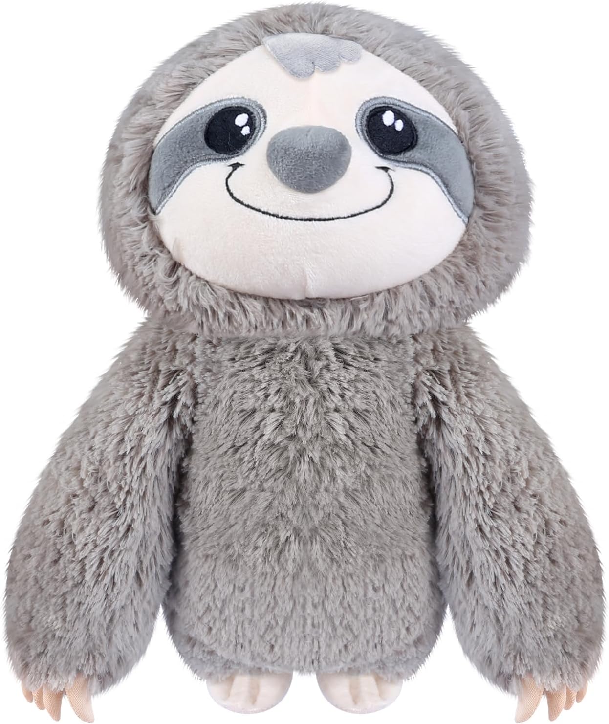 SuzziPad Microwavable Stuffed Animal Sloth Plush for Anxiety, Bedtime, Cuddle & Companion, Soreness & Pain Relief, Warmer, Sloth Gifts for Women & Girls