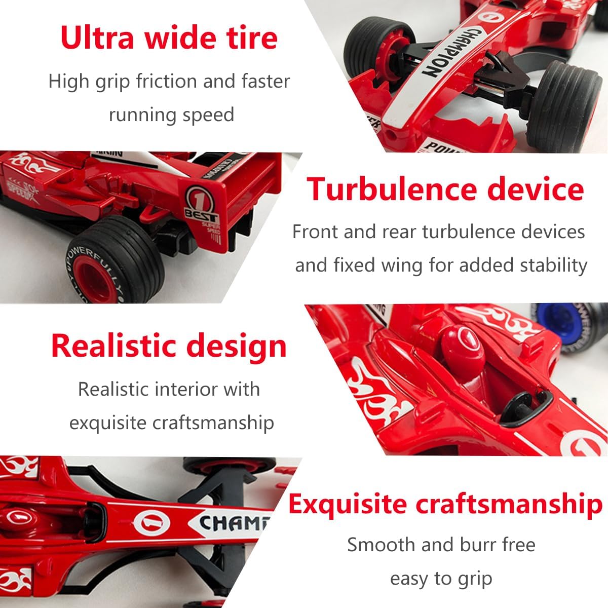 KUONTD Toy Cars Set Mini Racing - F1 Cars Hot Flame Alloy Sports Model, Diecast Alloy Collectible Toy C-ar M-odel, Racing Vehicle Game - Image 3