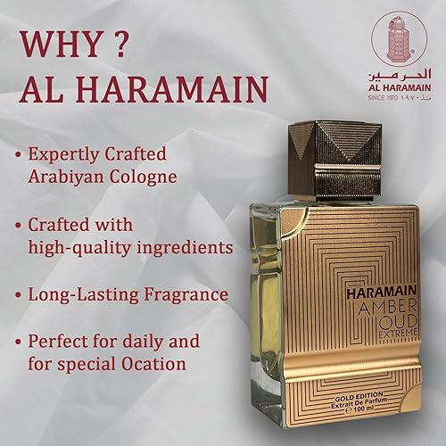 Miniatura 5 de Al Haramain Amber Oud Gold Edition Extreme Pure Perfume Unisex 3.33 onzas líquidas