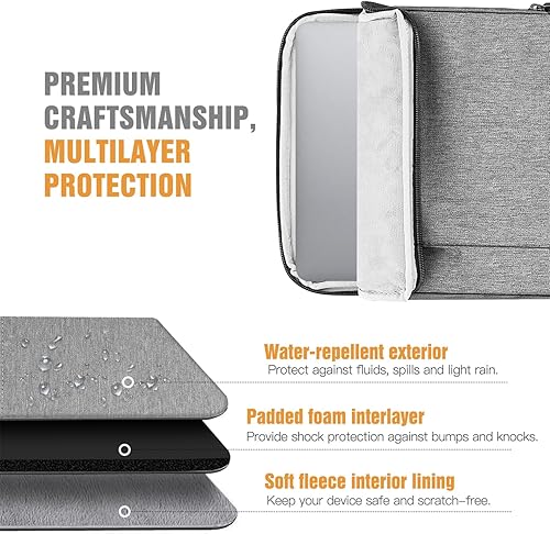 Miniatura 3 de TiMOVO Funda de transporte para laptop de 13.3 a 14 pulgadas con bolsillos para iPad Air de 13 pulgadas 2024, iPad Pro de 13 pulgadas 2024, MacBook