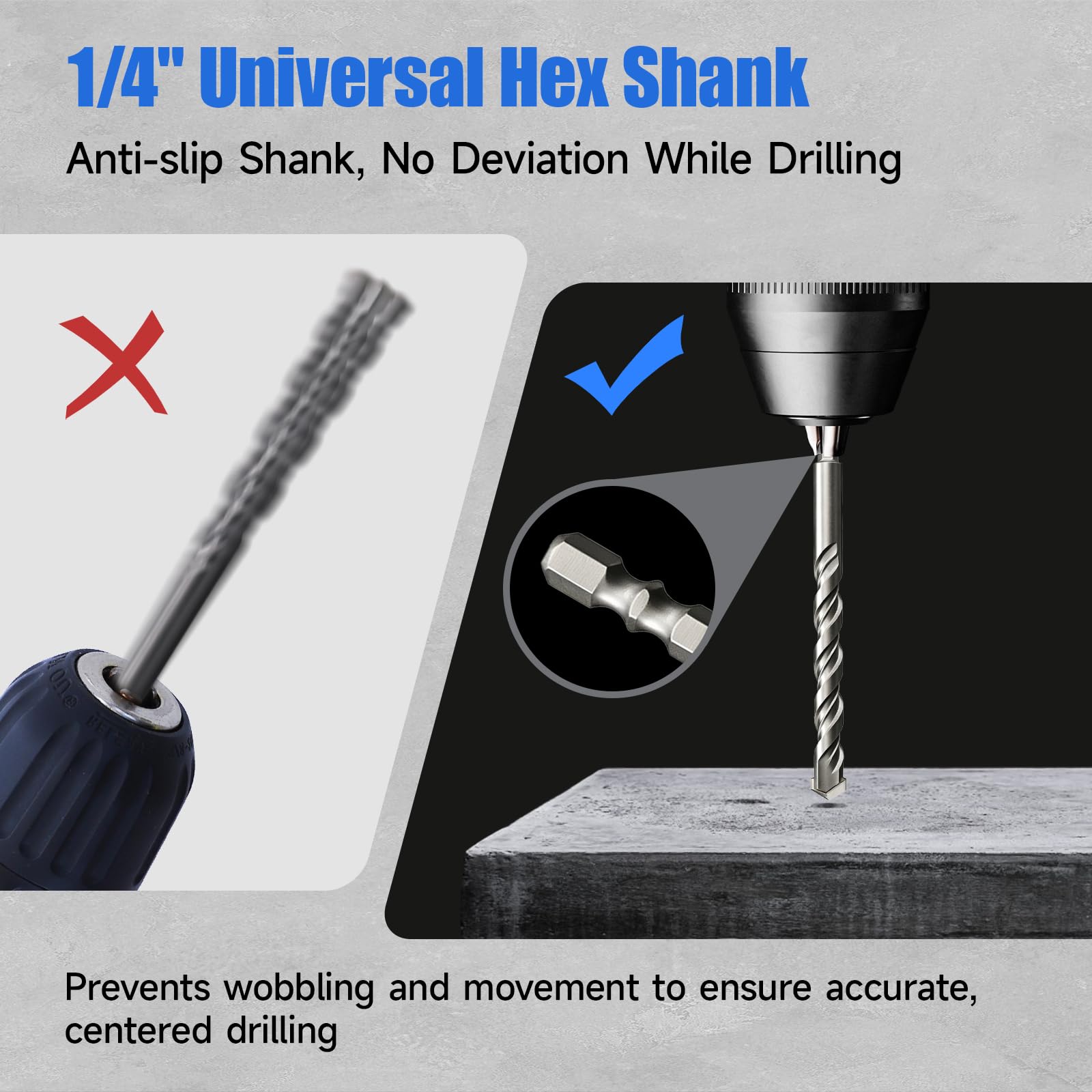 Masonry Drill Bit Set - 16 Pcs Carbide -4