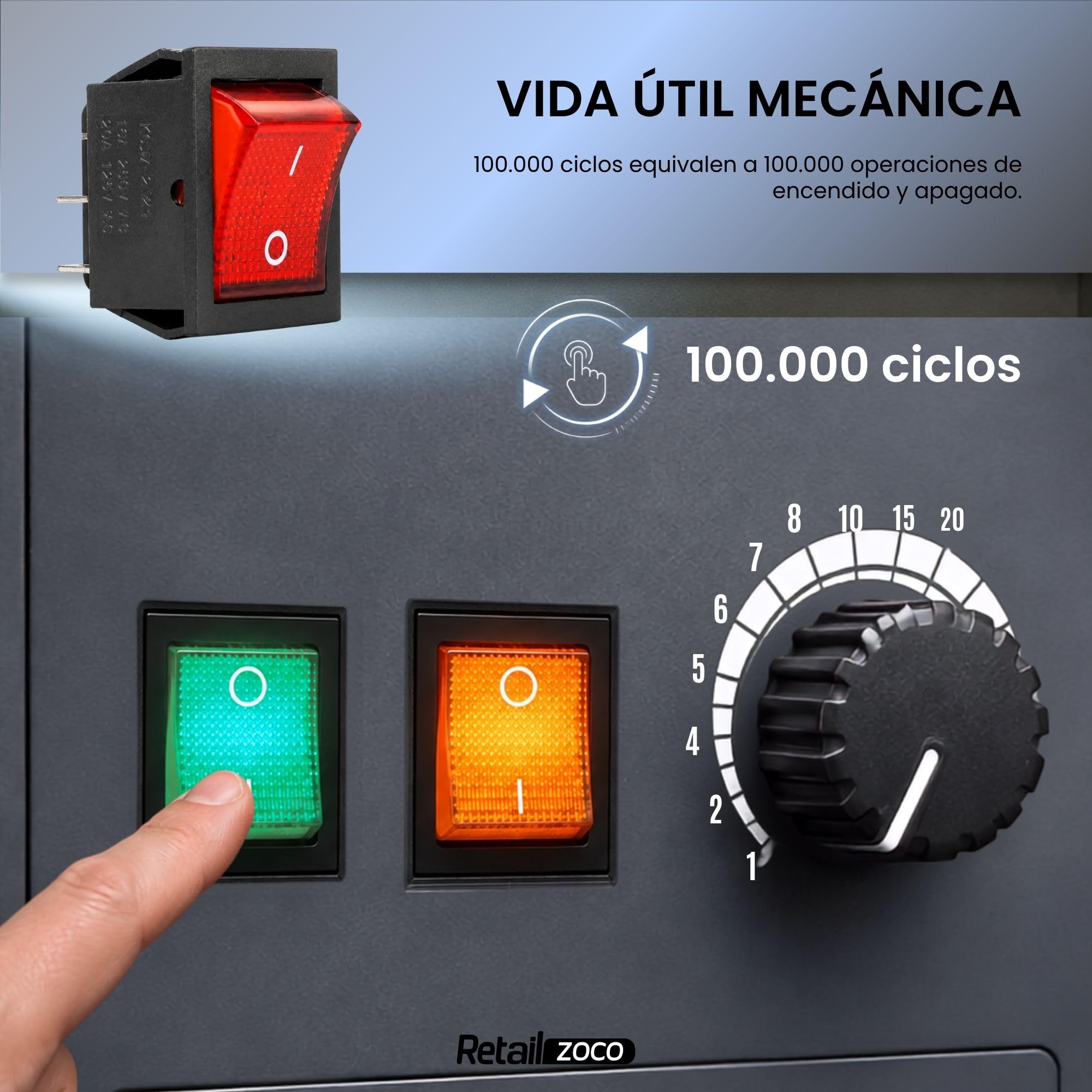 Interruptor Basculante DPST ON/OFF 4 pin, 1 Unidad - imagen 6