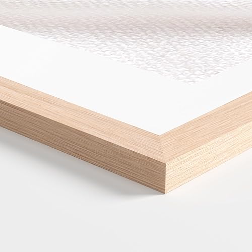 Miniatura 7 de eletecpro Portarretratos de 8 x 10 pulgadas, de roble natural, mate a fotos de 5 x 7 o de 8 x 10 pulgadas sin paspartú, marco minimalista de madera