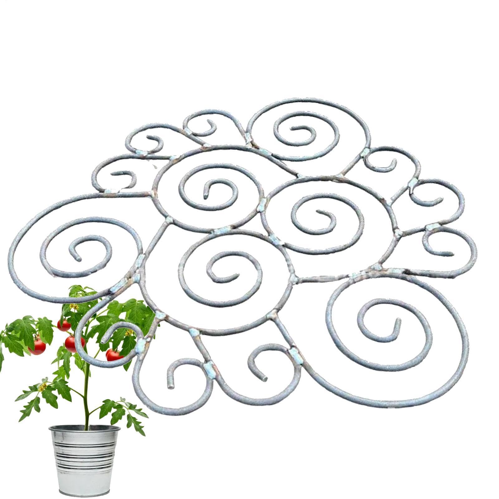 Support en métal pour grandes fleurs décoratives de terrasse et aménagement d'arrière-cour