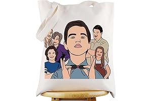 WZMPA Young Sheldon Funny Family Tote Bag Sheldon Fans Gift Reusable Grocery Bag