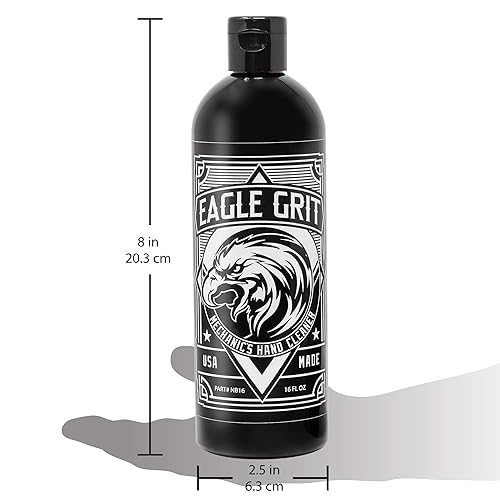 Miniatura 6 de Eagle Grit - Limpiador de manos industrial resistente para mecánicos de automóviles, grasa limpia, suciedad, aceite, pintura y más, fórmula de
