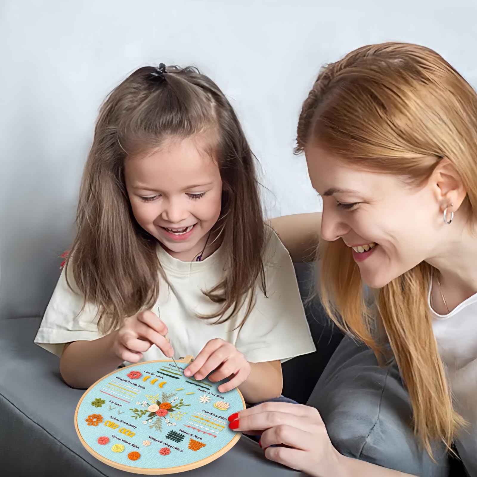Embroidery Kit for Beginners - 3 Sets, Hoop Included -7 Embroidery Kit for Beginners - 3 Sets, Hoop Included -7