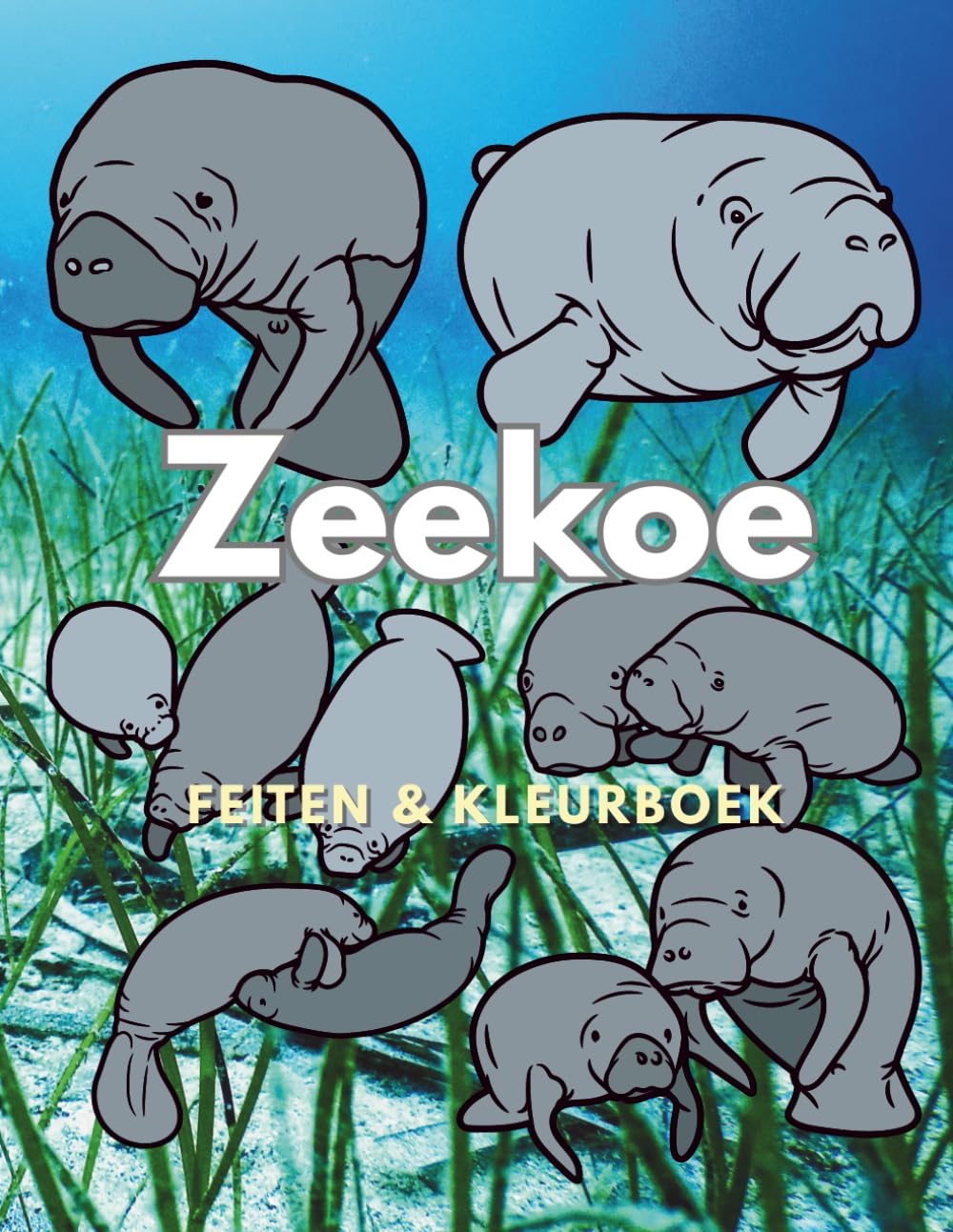 Zeekoe: Feiten & Kleurboek: Activiteitenboek voor kinderen van 2 tot 16 jaar (Dierenfeiten & Kleuren)