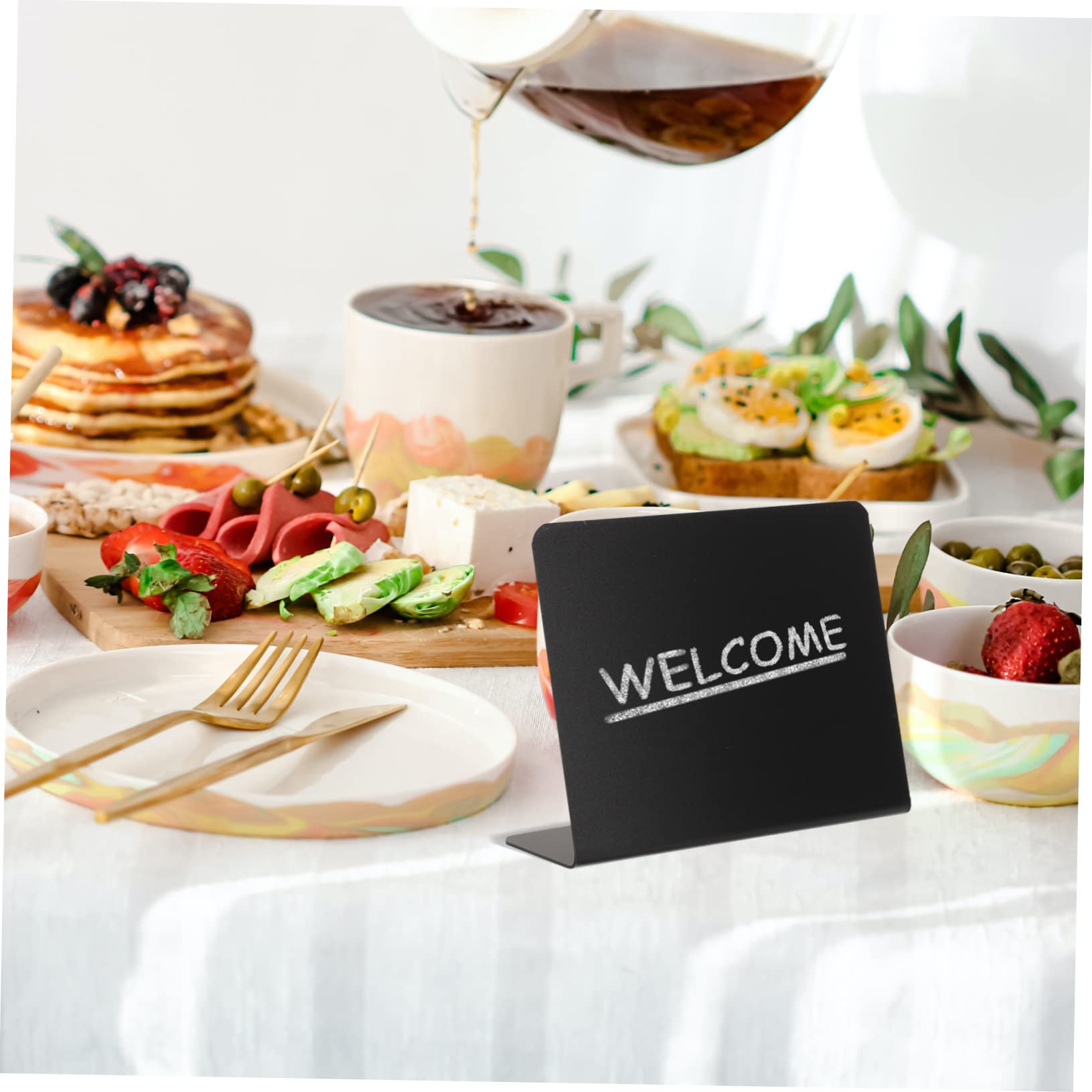 Operitacx 120 Pz Etichette Cibo Della Lavagna Da Tavolo Mini Lavagne Per Il Cibo Segni Di Lavagna Da Tavolo Segnaposti Per Buffet Di Cibo Tag Del Negozio Scrivania Pvc