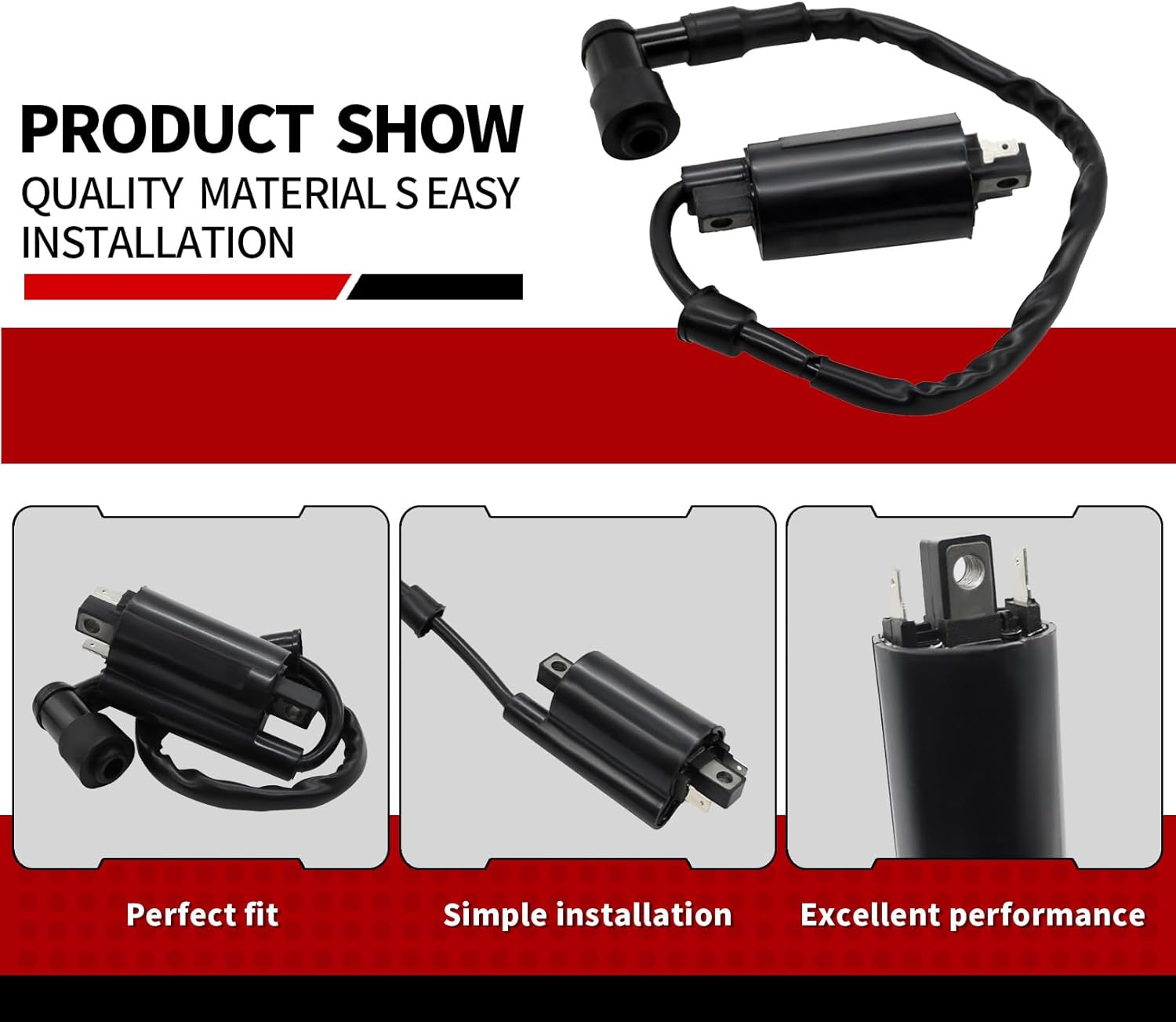 Nakkaa AM120732 2PCS Ignition Coil Compatible with Mule 3010 4010 2510 KAF 620 650 FD620D FD611V FD661D FD440V FD501D FD501V 320 345 425 445 F725 GX345 LX178 LX188 LX279 LX289 21121-2083 21121-2064