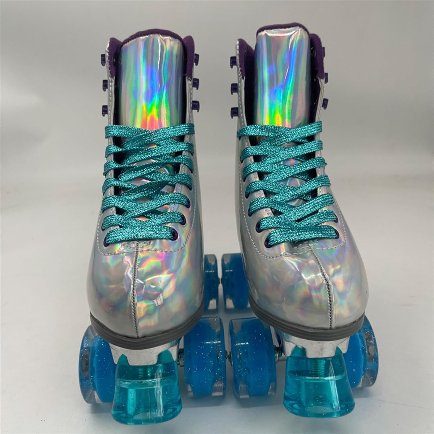 Roller Skates Four-Wheel Roller Blades Adult for Women and Men Beginners High-Top Outdoor and Indoor Pu Leather
