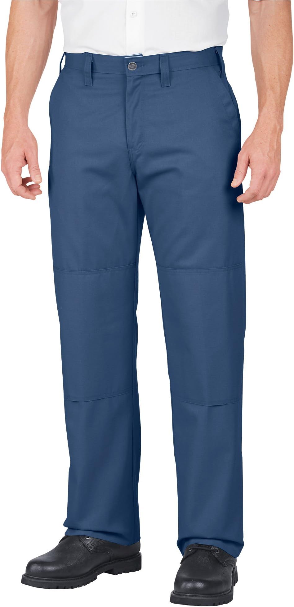 Dickies Occupational Workwear LP856DC Polyester/Cotton Relaxed Fit Men's Premium Industrial Double Knee Pant with Straight Leg, Dark Charcoal