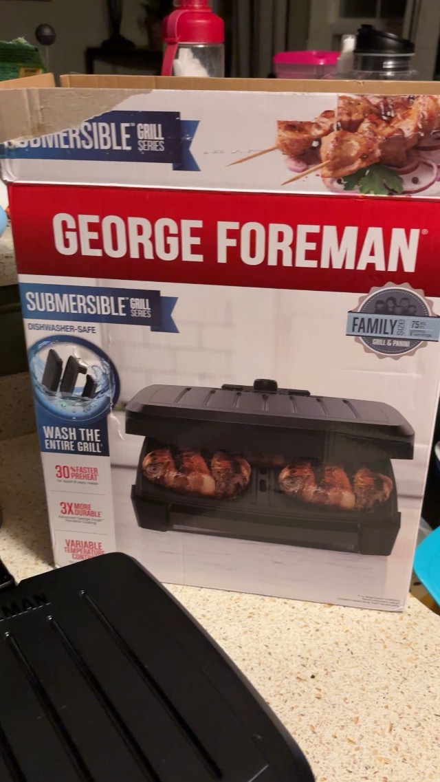 E FOREMAN グリル George Foreman 12.28-in L x 5.98-in W Non-Stick Residential