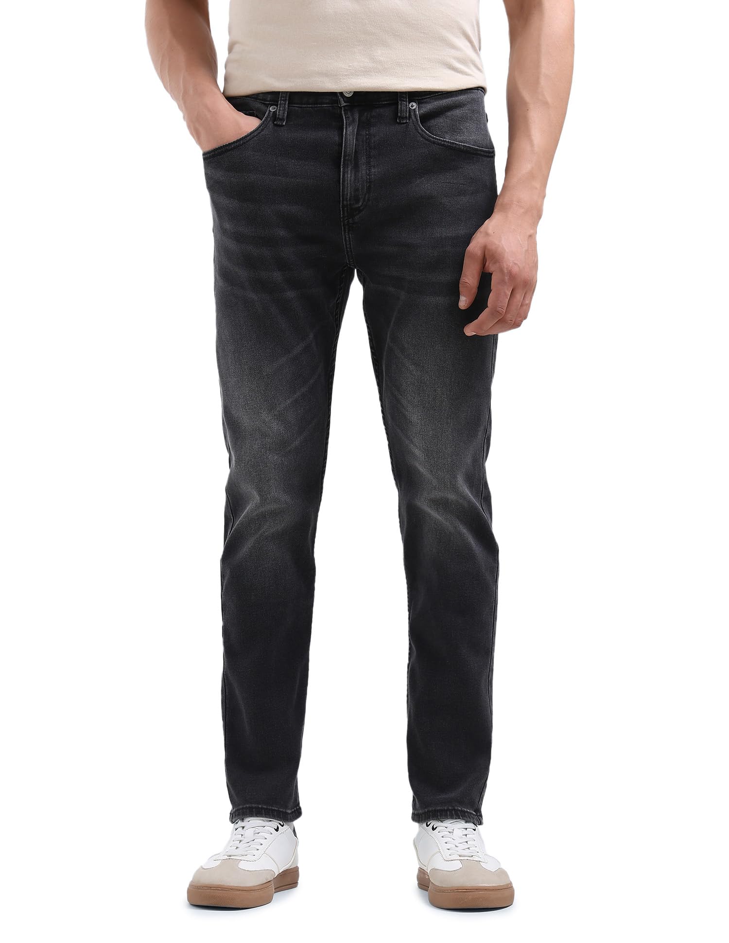 flying machine Men's Slim Tapered Fit Jeans| Solid | Mid Rise | Stretchable | Jeans for Man-picture-32