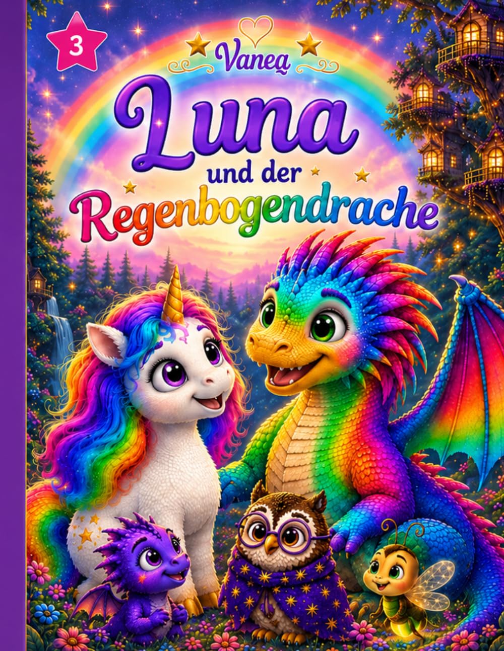 Luna das Sterneneinhorn und der Regenbogendrache Ausgabe 3: Eine liebevolle Vorlesegeschichte über Gefühle, Freundschaft und Mut für Kinder ab 4 Jahren (Luna im Zauberwald)