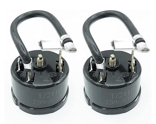 Tolxh Paquete de 2 piezas de repuesto nuevo 12HP 375W refrigerador protector de sobrecarga térmica Compresor