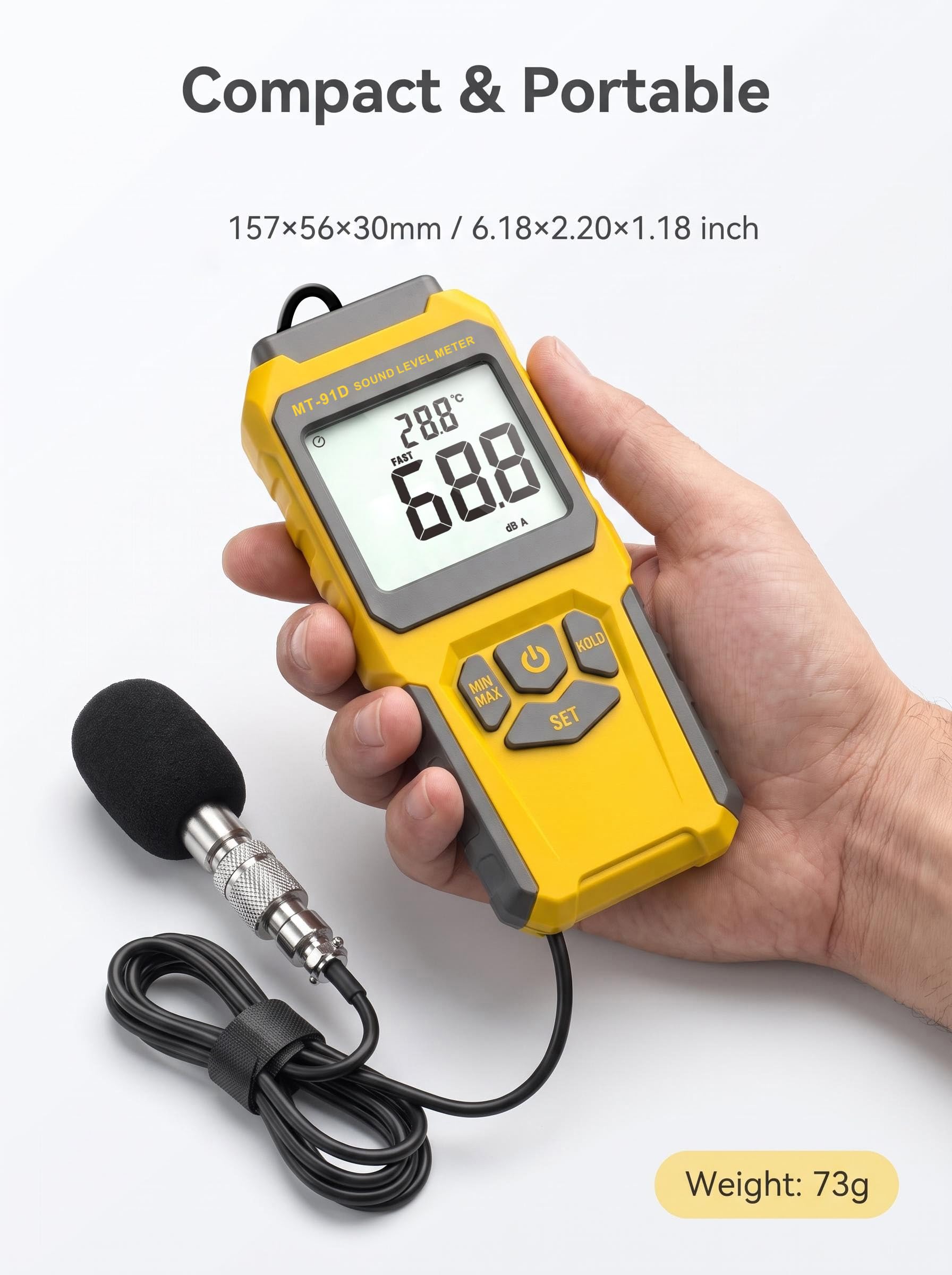 MT-91D Split Digital Sound Level Decibel Meter — Amazon image 8