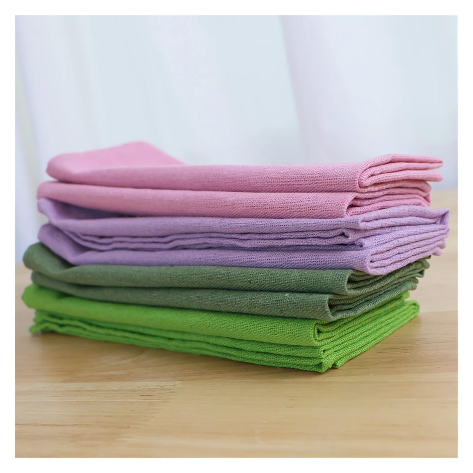 Stoffservietten 12 Stück Servietten aus Poly-Baumwollstoff, waschbare und Wiederverwendbare Tischsets, buntes Tuch, for die Dekoration von Küche, Esszimmer Hochzeit(12PCS Orange)