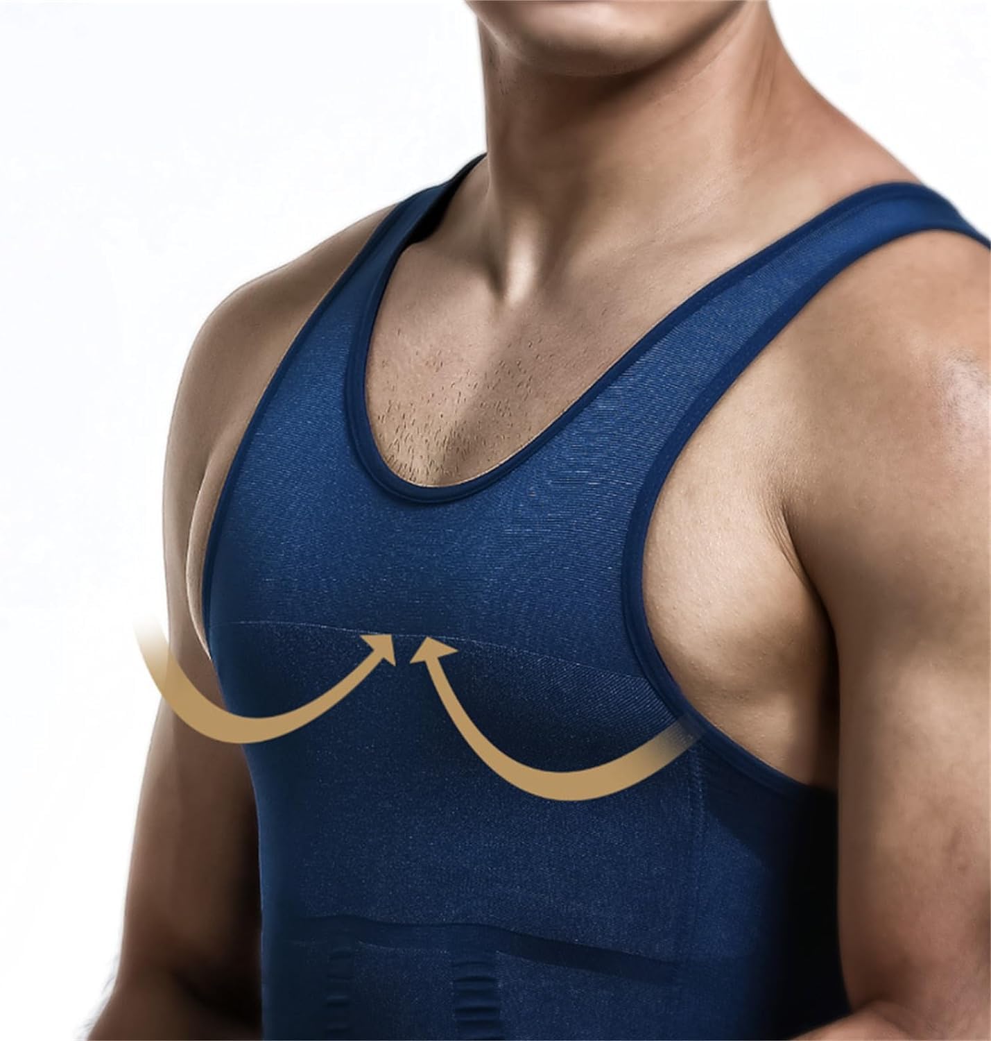 Mens Slimming Body Shaper Vest Shirt, Compression Muscle Tank, Men's Slim Underwear, Compression Tank Top Herren Running Vest Body Shaper für Männer