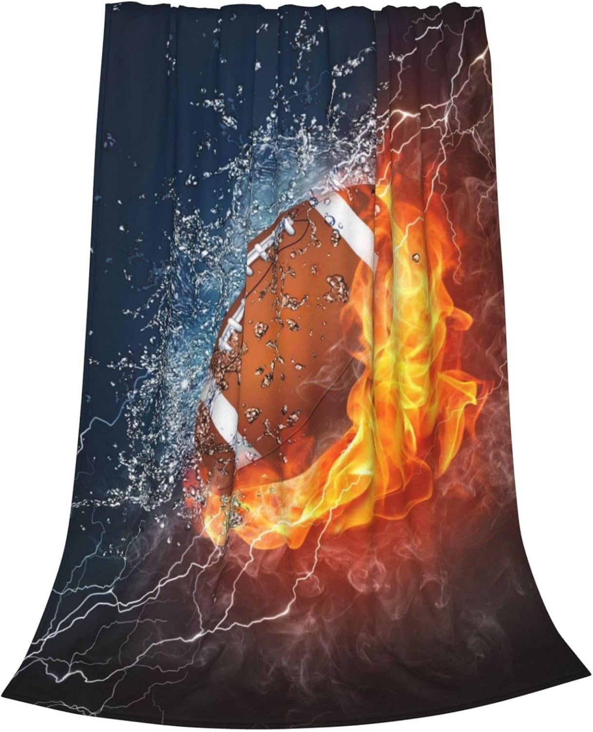 Football Gifts Soft Throw Blanket Plush Fleece Blankets All Seasons for Couch Sofa Bed Room Decor 80"X60"