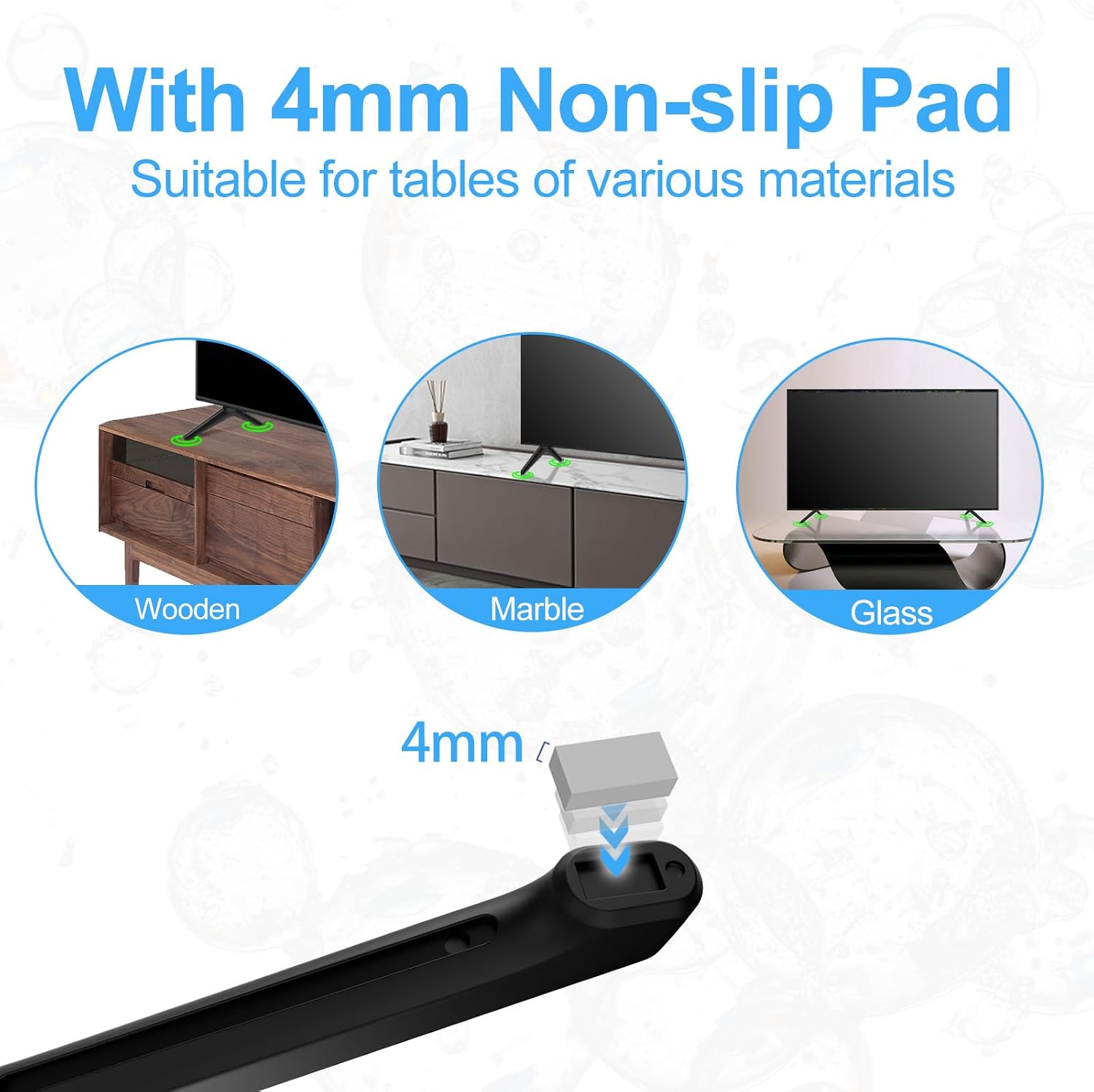 TV Legs for Samsung TV Stand with Cable Ties, Only for Samsung TU7000 Series UN50TU7000FXZA UN55TU7000FXZA UN58TU7000FXZA, TV Legs BN63-18871A BN63-18877A BN96-50859A BN96n-50856C
