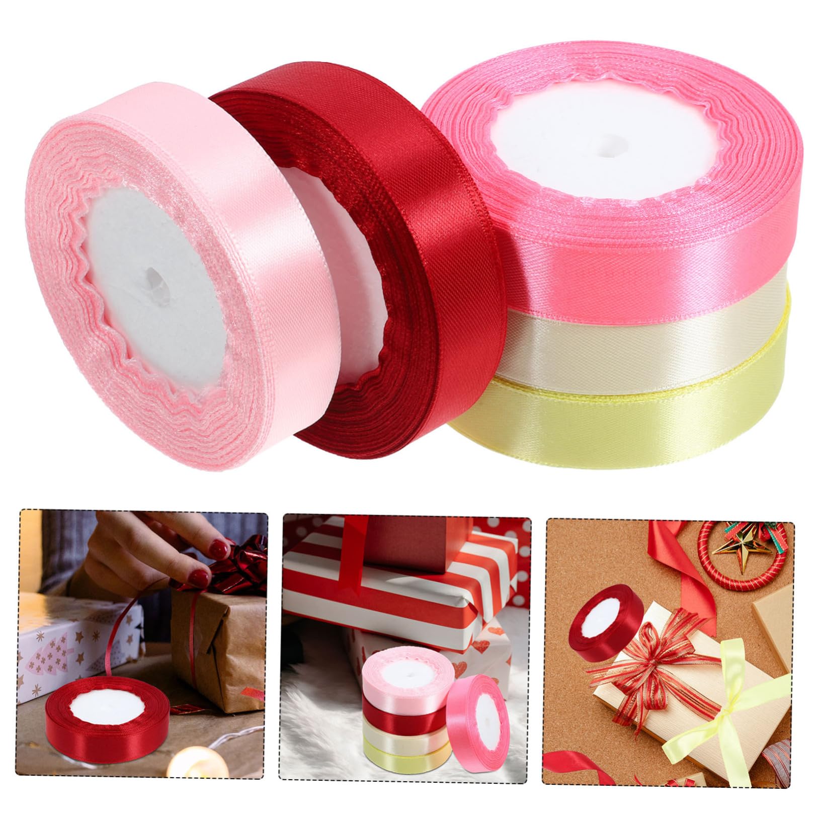 VILLCASE 20rollen Dekorative Geschenkband Farben Für Kreative Geschenkgestaltung Und Partydekoration