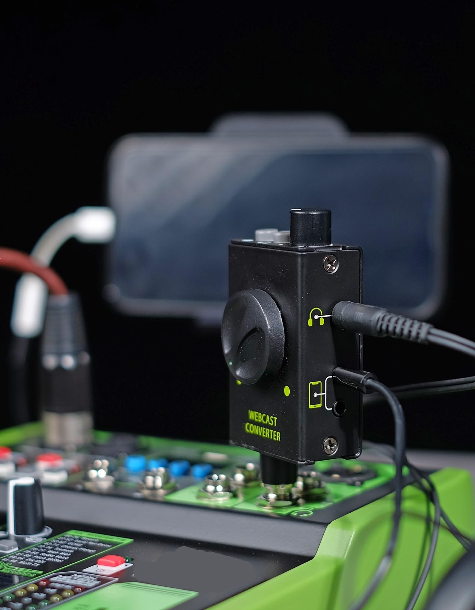 Mixer Audio, Adattatore for Streaming Live for Mixer Console DJ, dispositivi di Output supportano Smartphone, Laptop per Studio di Karaoke, Streaming e Registrazione